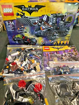 LEGO 70915 TWO-FACE DOUBLE DEMOLITION - THE BATMAN MOVIE Complete With Box EXC • $135