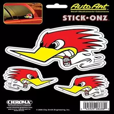 Classic Mr Horsepower Angry Woodpecker Decal 3 Stickers Clay Smith Cams • $13.99