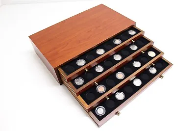 Coin Chest W/ 4 Drawers Holds 128 Coins In Airtite Model A Capsules 12 To 26mm • $205