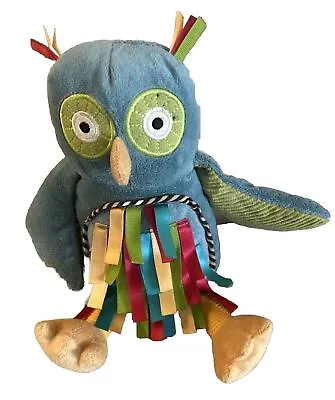 Jellycat Carnival Owl Soft Baby Hug Toy Comforter  Ribbon Taggie Multicolour • £9