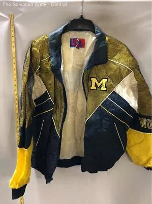 Pro Player Mens Yellow Black Michigan Wolverines College-NCAA Jacket Size XL • $27