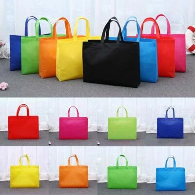 £3.41 • Buy Reusable Shopping Bag Women Non-woven Grocery Shoulder Tote Handbag Supermarket