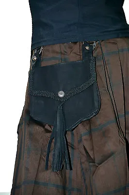 Lip Service Steampunk Vegi Leather Rocker Irish Scotish Gothic Pants Kilt Skirt  • $44.99