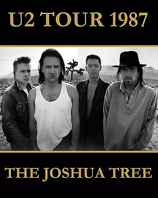 U2 - 1987 Joshua Tree Poster - 8x10 Color Photo • $6.99