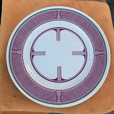 Nostalgia Station Mimbreno Santa Fe Railroad Dining Car Dinner Plate 9.5 Inch • $59