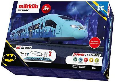 Marklin 29345 HO My World Batman High-Speed Train Starter Set • $93.58