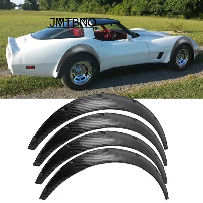 For Chevrolet Corvette C3 C4 C5 Fender Flares Wide Body Kit Wheel Arches Carbon • $88.99