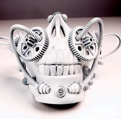 £34.80 • Buy Manual DIY Steampunk Skeleton Half Face Face Mask Cosplay Halloween Party