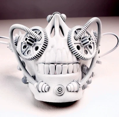 £34.80 • Buy Manual DIY Steampunk Skeleton Half Face Face Mask Cosplay Halloween Party