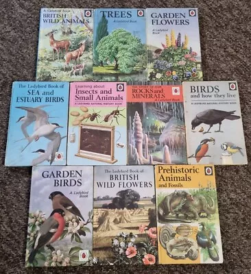 Vintage Ladybird Books Nature Series 536 651 10 Matt Books Good Condition K6 • £45