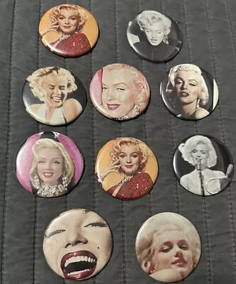 Marilyn Monroe Vintage Classic Hollywood Button Pins Badges / Magnets 1950s/60s • $10