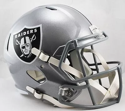 *sale* Las Vegas Raiders Nfl Full Size Speed Replica Football Helmet-ship Fast! • $138.89