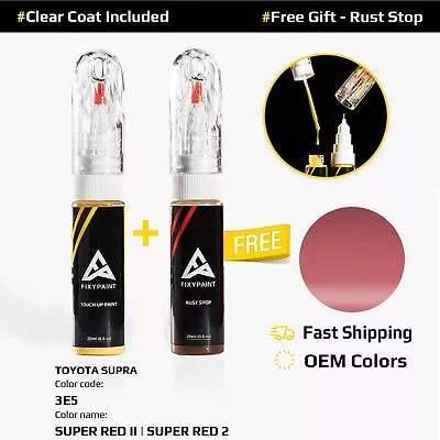 Car Touch Up Paint For TOYOTA SUPRA Code: 3E5 SUPER RED II | SUPER RED 2 • $40.69