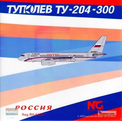 $54.04 • Buy NGM41002 1:400 NG Model Russia State Transport Company Tupolev Tu-204-300 Reg #R