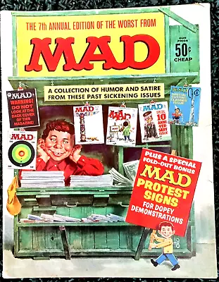 7th Annual WORST FROM MAD! 1964! FINE! 6.0 SUPER SOLID! TIGHT! SHARP! .99 Start! • $0.99