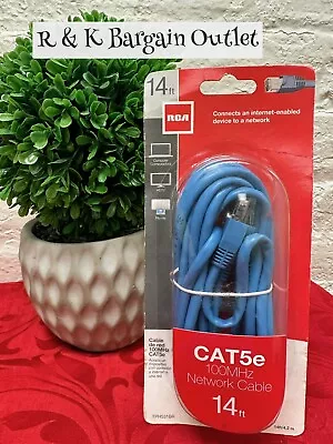 RCA CAT5e 100MHz Network Ethernet Cable 14 Ft. Connects Internet Enabled Devices • $6.92