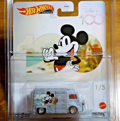 Hot Wheels Premium Disney 100 Citroen Type H Real Riders Mickey Mouse 2023 1/5 • $19.47