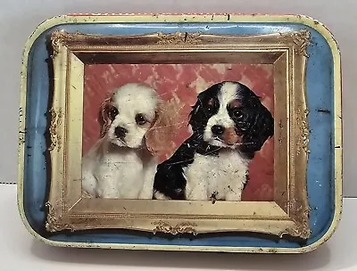 VINTAGE HORNER CANDY CONTAINER King Charles Cavalier TIN DOGS ENGLAND  • $19.95