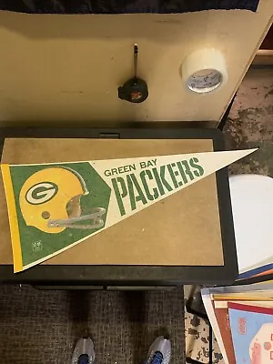 Vintage Green Bay Packers Pennant 1980's NFL Vintage Football Pennant • $20