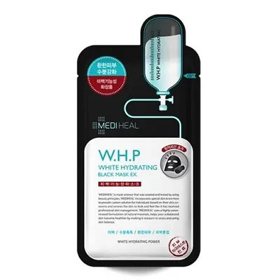 [Mediheal] WHP White Hydrating Black Mask Sheet EX 25ml X 10 Sheets • $22.99