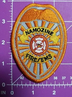 NAMOZINE Dinwiddie County VIRGINIA Fire/EMS Reflective Shield Chest Patch • $7