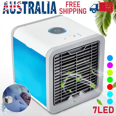 $18.69 • Buy Portable Mini Air Cooler Fan Air Conditioner Cooling Fan Humidifier Desk USB Fan