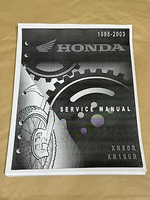3 Hole Factory Service Shop Repair Manual 98-03 Honda XR80R XR100R XR80 XR100 • $32.79