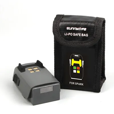 $7.49 • Buy 2pcs Protective Soft LiPo Battery Storage Bag Explosion-Proof Case For DJI Spark