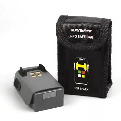 $11.37 • Buy 2pcs Protective Soft LiPo Battery Storage Bag Explosion-Proof Case For DJI Spark