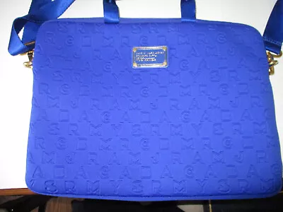 Marc By Marc Jacobs Laptop Bag Royal Blue Crossbody Handles Lightweight Padded • $49.99