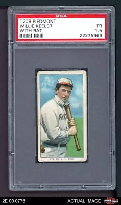 1909 T206 Willie Keeler Batting Yankees HOF VARIATION PSA 1.5 - FAIR • $600