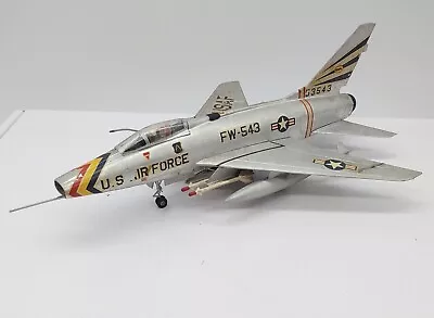 1:72 Scale Built Plastic Model Airplane US F-100 Super Sabre Vietnam • $44.99