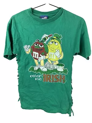 $9.35 • Buy M&M Candy Color Me Irish Vintage Side Cut Custom T-Shirt Size M