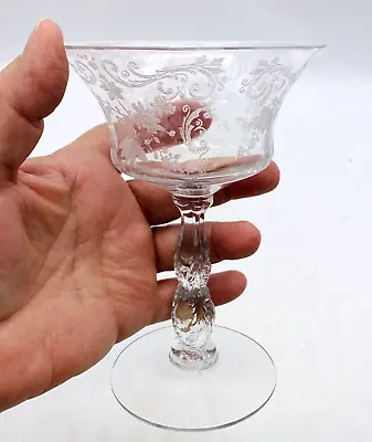 Cambridge Chantilly Champagne/Tall Sherbet Etched Crystal Mult Avail CombineShip • $9.99
