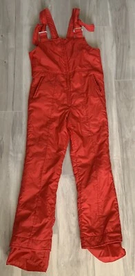 $45 • Buy Vtg Ski Suit One Piece Snowsuit Edelweiss Snow Bib Retro Red Sz L Ladies?