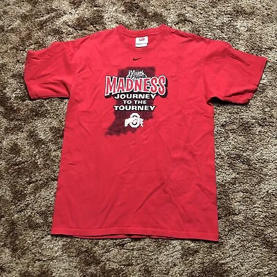 Nike Mens Ohio State Shirt Adult Medium Buckeyes Basketball March Madness • $15.16