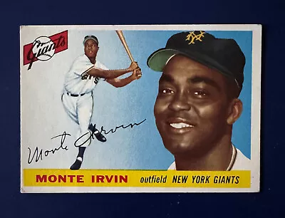 1955 TOPPS #100 MONTE IRVIN  New York Giants HOF • $19.50