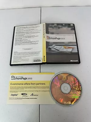 Microsoft Office FrontPage 2003 Upgrade Software CD For Windows W/ Product Key • $50.98