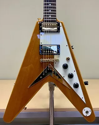 1999 Epiphone Korina Flying V ‘58 Reissue Aged Natural W/ Original HSC • $900