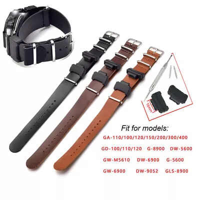 PU Leather Watch Strap For GA-110 GLS-8900 G8900 DW9052 DW-6900 9050 Watch Bands • $18.61