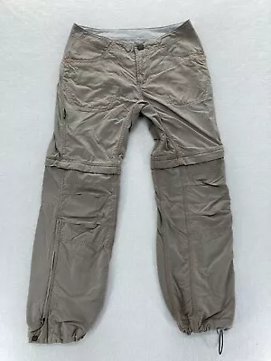 Mountain HardWear Hiking Pants Women's 2 Short Brown Convertible Cargo Utility • $21.99