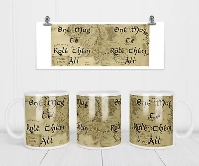 £9.99 • Buy One Mug To Rule Them All Ceramic Coffee Tea Mug Cup Lord Of The Rings Hobbit New