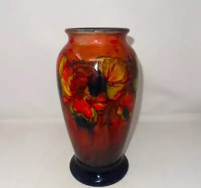 Moorcroft Pottery - Rare 1930's HUGE Flambe Anemone Footed Vase 12.6  In Height • $1500