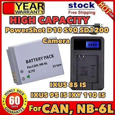 For Canon Power-shot IXUS 310 SX240 SX275 SX280 SX510 SX500 HS 95 D10 D20 D30 • $27.80