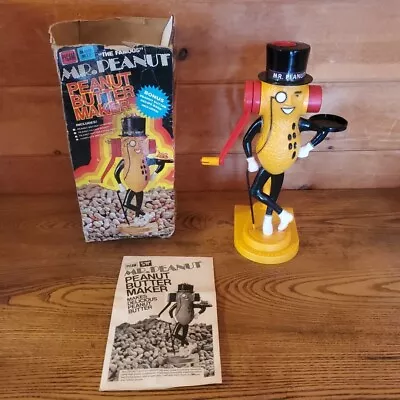 VTG Mr. Peanut Peanut Butter Maker By Picam Original W/ Box & Manual • $29.95