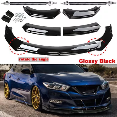 For Nissan Maxima Front Bumper Lip Body Kit Spoiler Splitter Gloss Black • $59.99