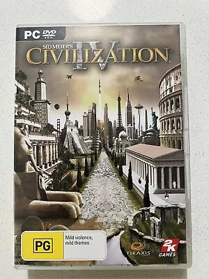 (Q) Sid Meier's - Civilization IV - PC No Scratches • $8