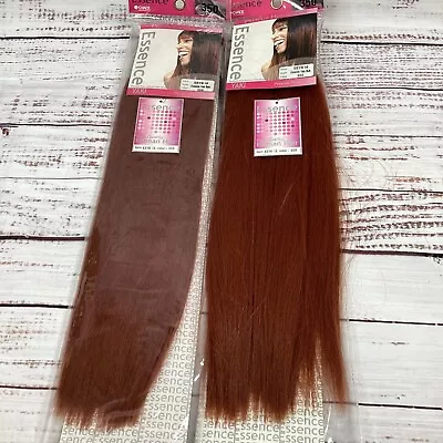 2 Packs Essence #350 Copper Yaki Bulk 16” Micro Braiding Blend Hair • $38