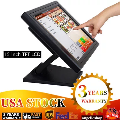 15  In Touch Screen Monitor USB/VGA/HDMI POS System Monitor Touchscreen 1024*768 • $104.51