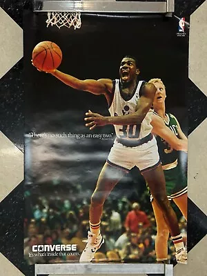 Vintage Bernard King Washington Bullets Larry Bird Boston Celtics NBA Poster 80s • $25